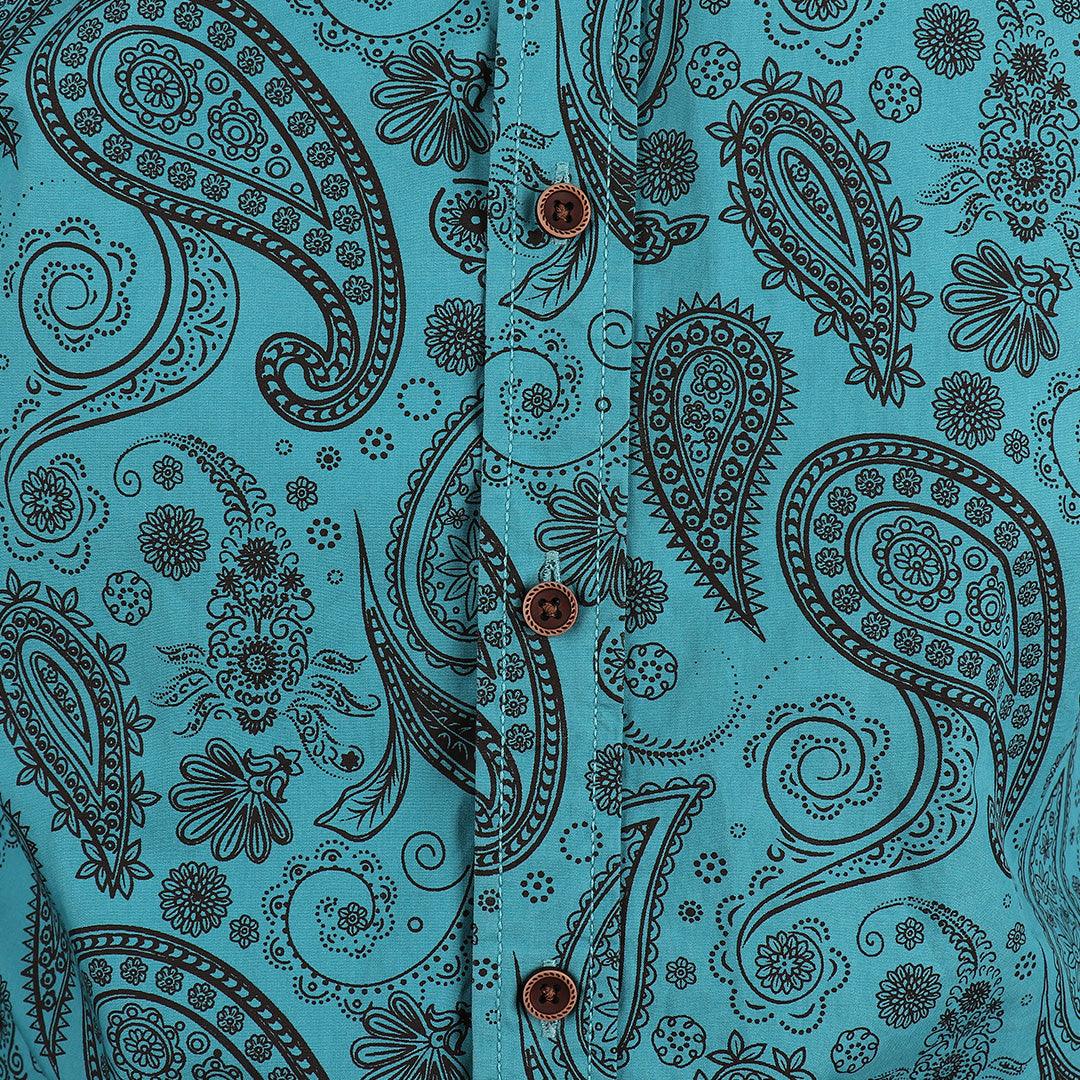 Badgley Rich Closet Trendy Blue Long Sleeve Shirt - Obeezi