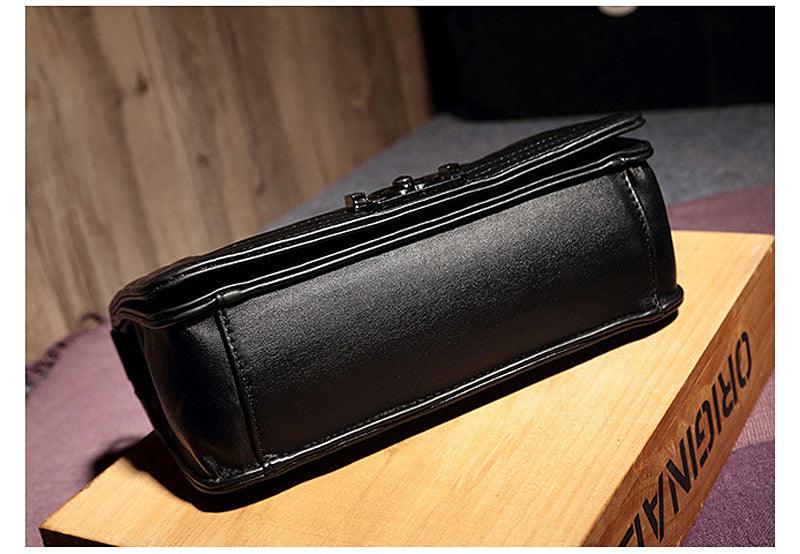 Black Classical Design Women European Tote Style Handbag - Obeezi.com