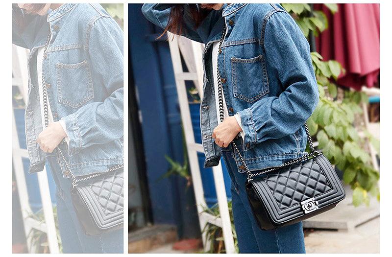 Black Classical Design Women European Tote Style Handbag - Obeezi.com