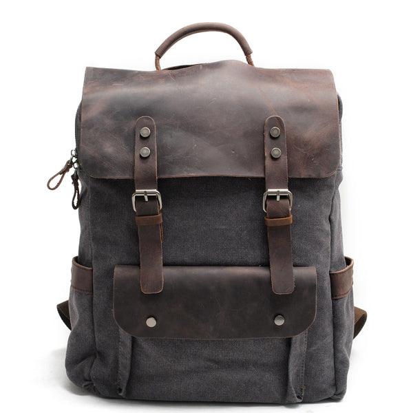 Blended Smart Thick Canvas BackPack Bag- Blue - Obeezi.com