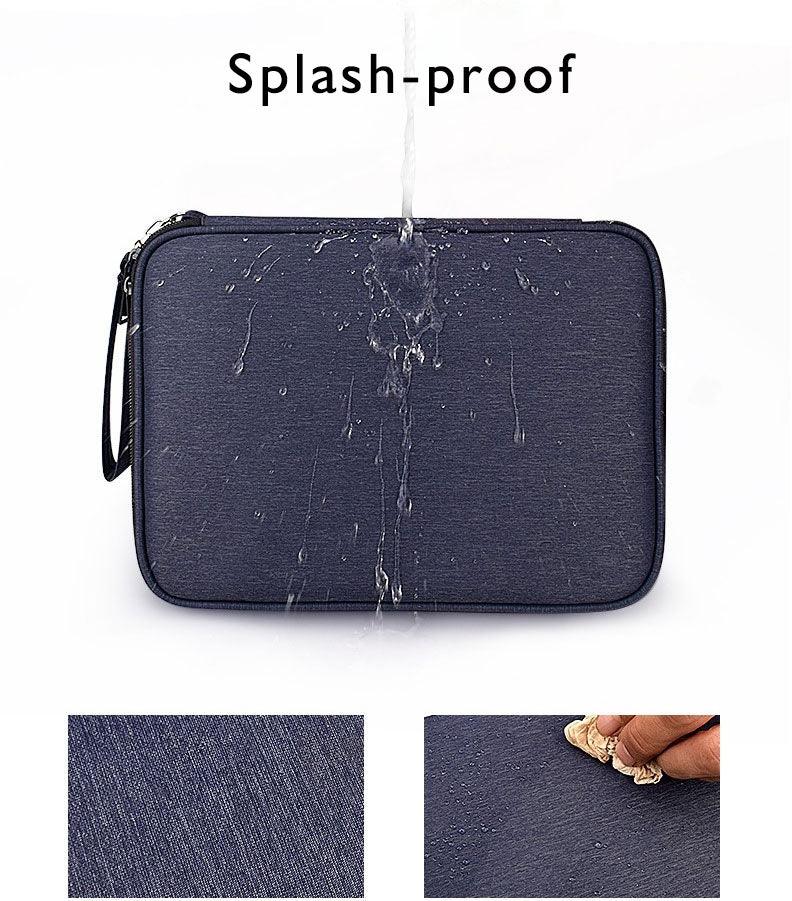 Business And Leisure Double Zipper Notebook Bag- Black - Obeezi.com