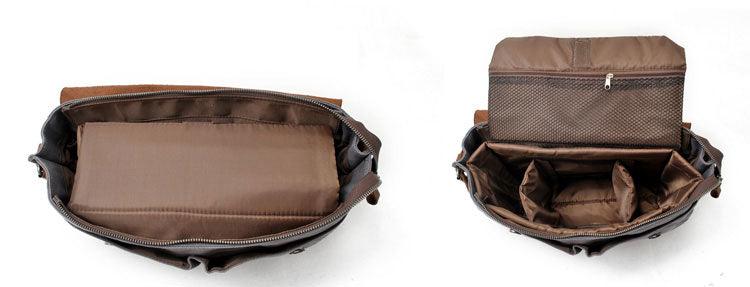 Casual Canvas Travel Messenger Bag-Black - Obeezi.com