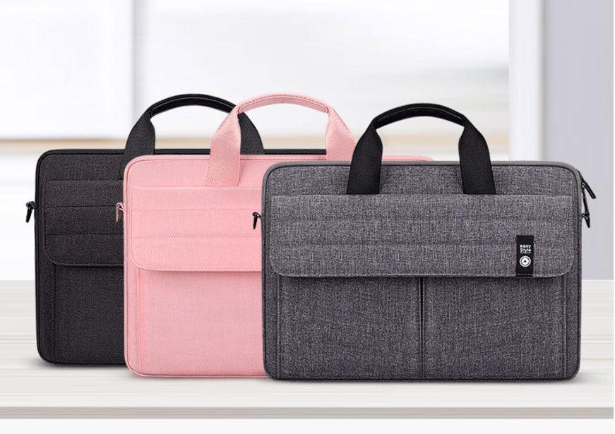 Easy Style Portable Business Laptop Bag- Pink - Obeezi.com