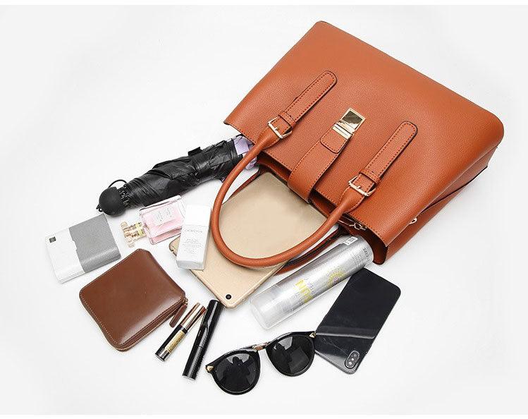 Elegant Premium Quality Women's Hand Bag - Brown - Obeezi.com