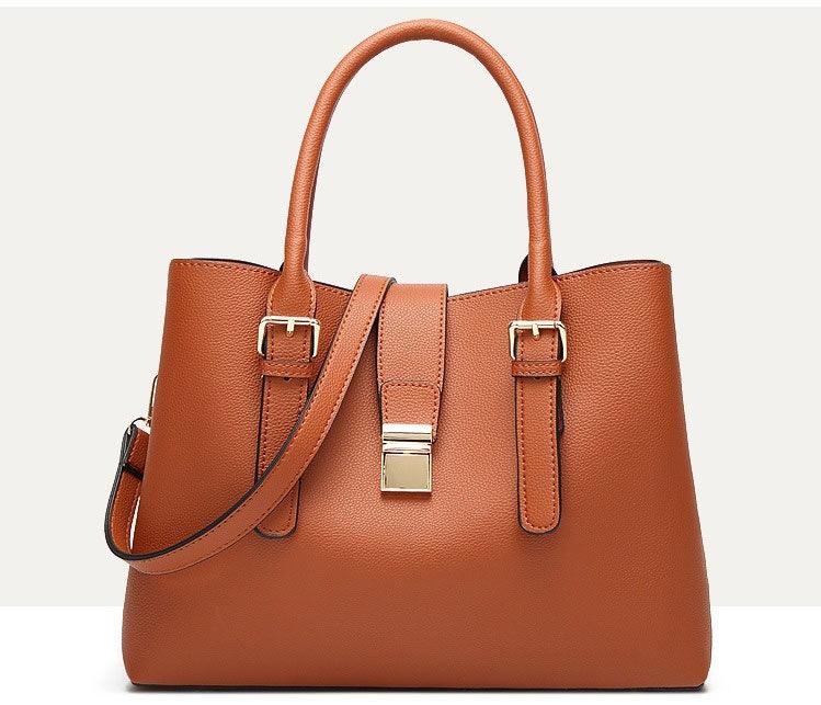 Elegant Premium Quality Women's Hand Bag - Brown - Obeezi.com