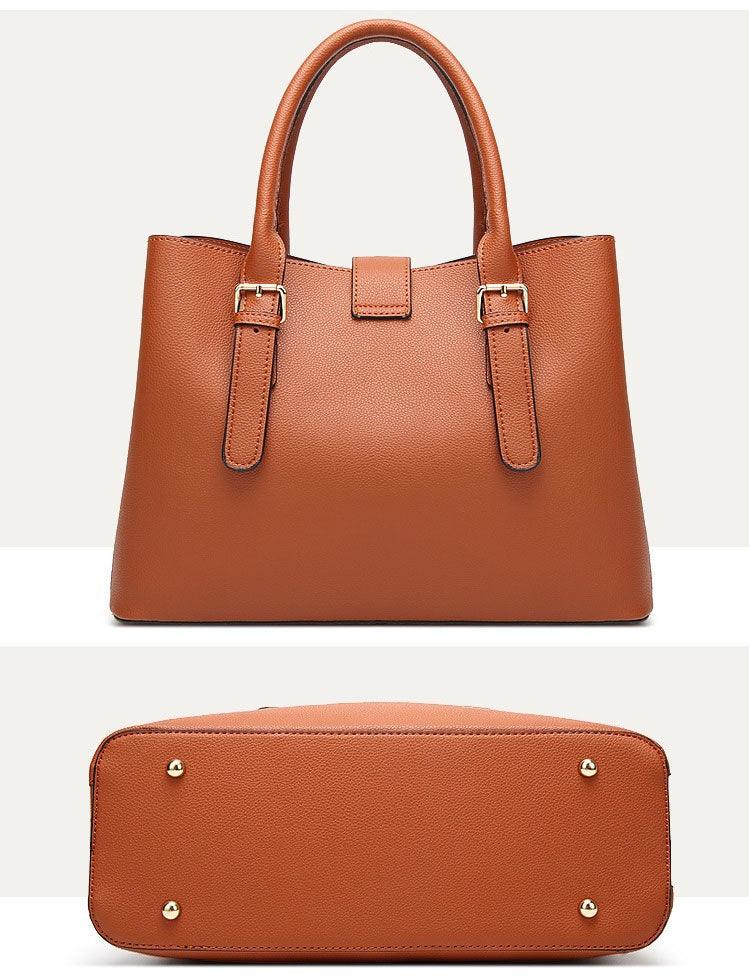 Elegant Premium Quality Women's Hand Bag - Brown - Obeezi.com