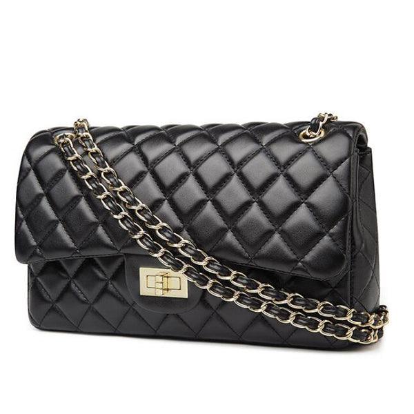 European ClassiC Design Women Tote Style Handbag-Black - Obeezi.com