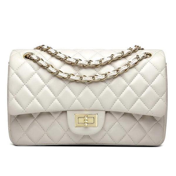 European ClassiC Design Women Tote Style Handbag-Gold - Obeezi.com