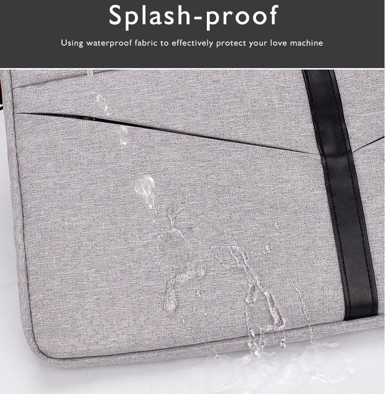 Executive Men's Zipper Designed Business Laptop Bag-Ash - Obeezi.com