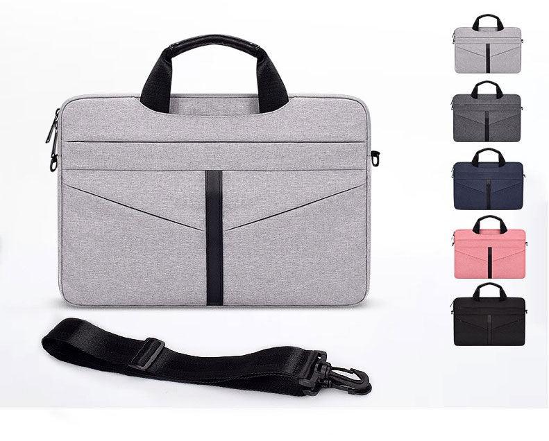 Executive Men's Zipper Designed Business Laptop Bag-Ash - Obeezi.com