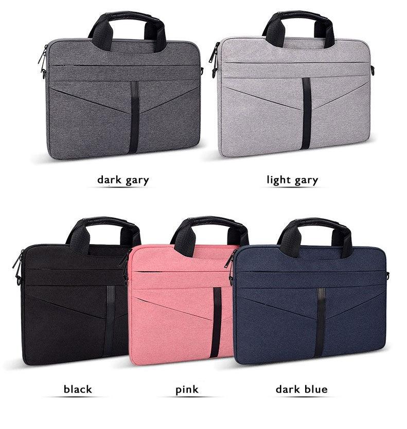 Executive Men's Zipper Designed Business Laptop Bag-Ash - Obeezi.com