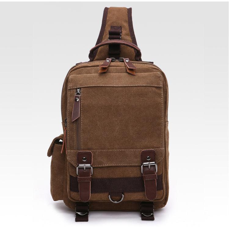 Exquisite Outdoor Canvas Crossbody Bag Travel Shoulder Bag- Blue - Obeezi.com