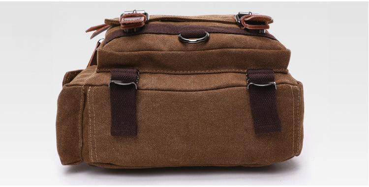 Exquisite Outdoor Canvas Crossbody Bag Travel Shoulder Bag- Blue - Obeezi.com