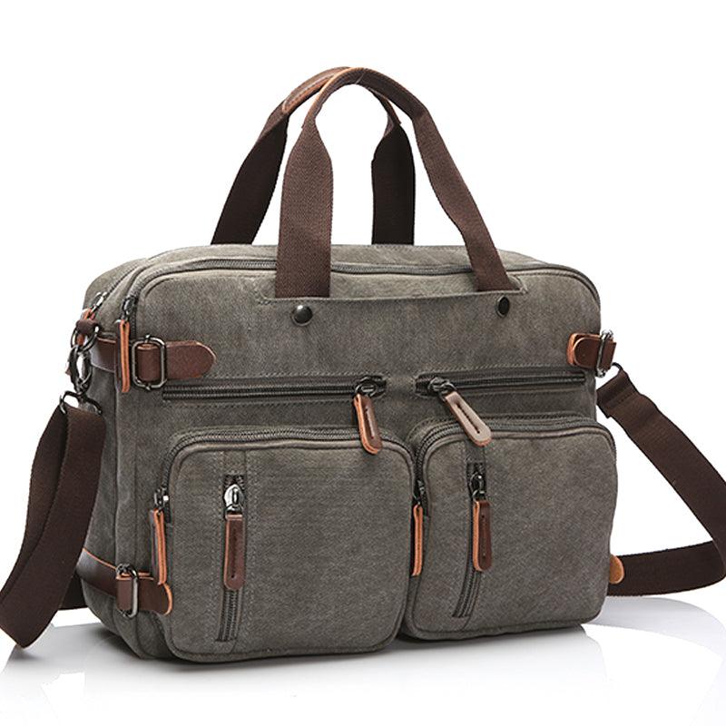 High Quality Casual Canvas Business Briefcase Mens Bag - Obeezi.com