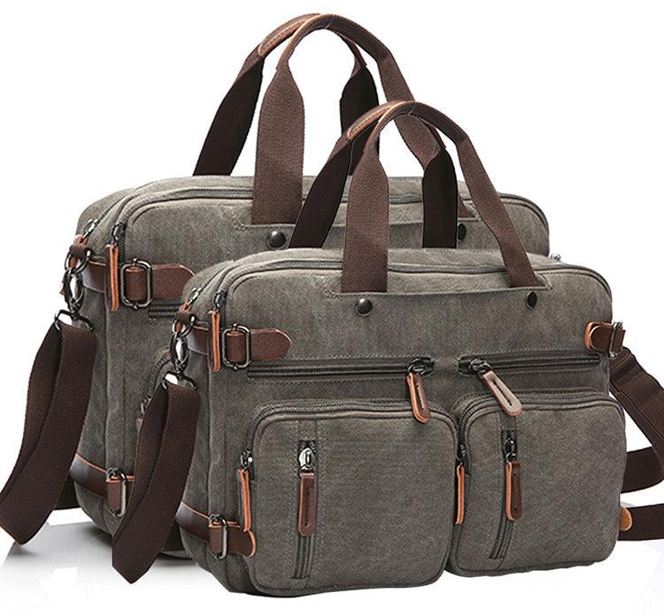 High Quality Casual Canvas Business Briefcase Mens Bag - Obeezi.com