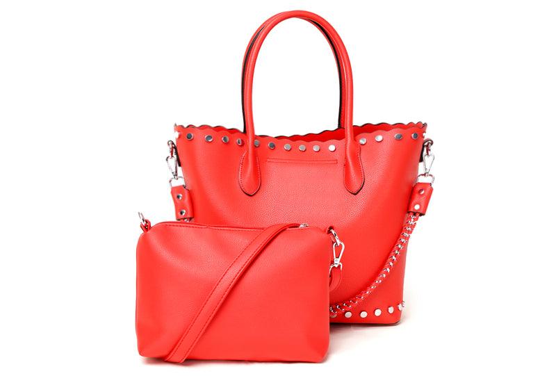 High Quality Round Shape Women Leather Brown 2 In1 Sets Fashion Style handbag - Obeezi.com