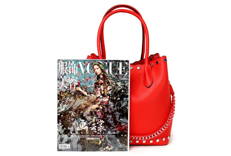 High Quality Round Shape Women Leather Brown 2 In1 Sets Fashion Style handbag - Obeezi.com