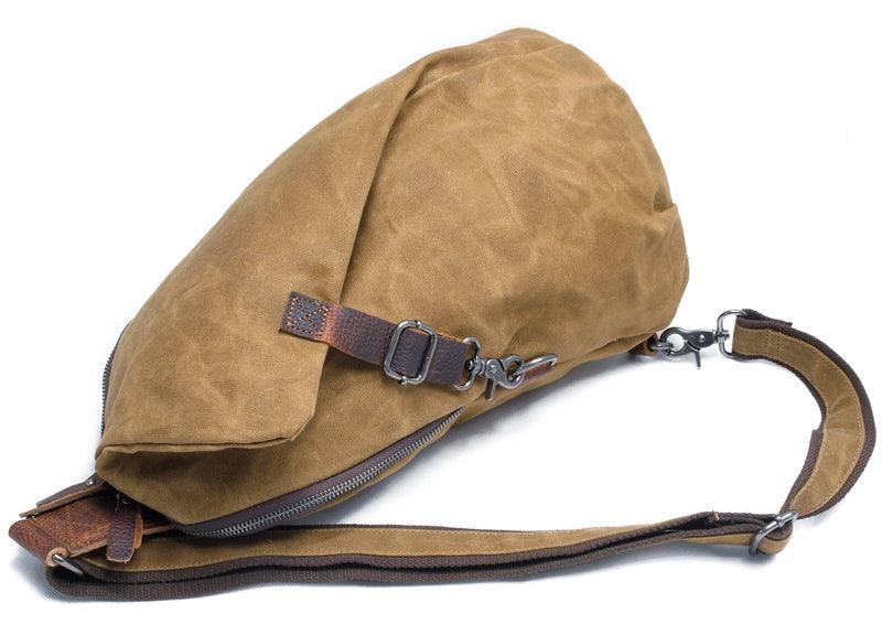 Hunting Design Sling Back Bag- Khaki - Obeezi.com