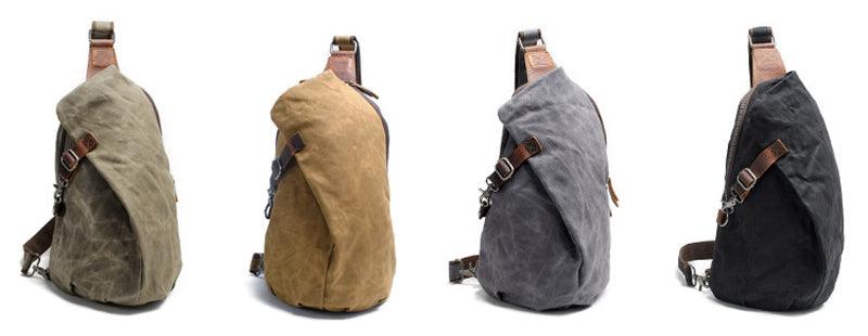 Hunting Design Sling Back Bag- Khaki - Obeezi.com
