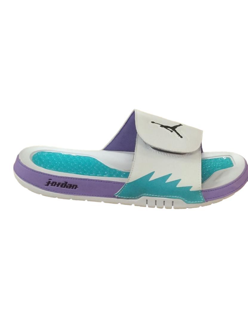JD Hydro VRetro Purple Line with White Sole Men's Slide - Obeezi.com