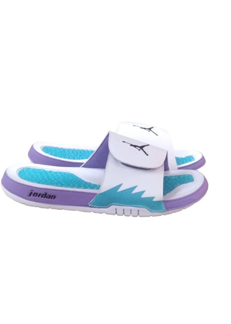 JD Hydro VRetro Purple Line with White Sole Men's Slide - Obeezi.com