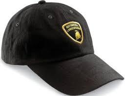 Lamborghini Unisex Logo Flat Brim Cool Baseball Snapback Black Cap - Obeezi.com