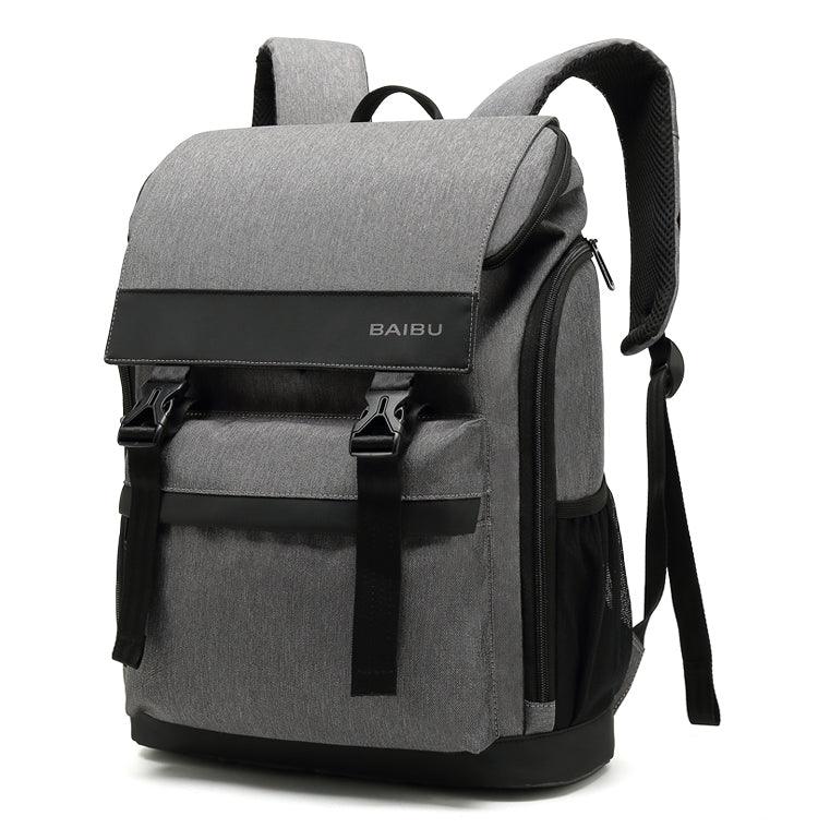 Large Capacity Multi-pocket Outdoor Backpack-Grey - Obeezi.com