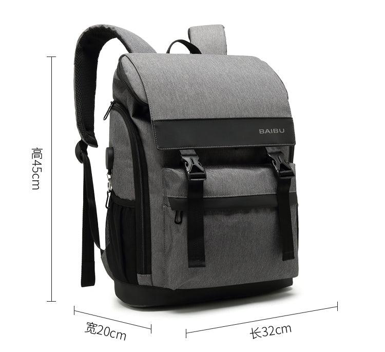 Large Capacity Multi-pocket Outdoor Backpack-Grey - Obeezi.com
