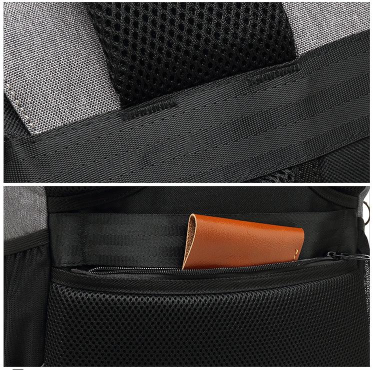 Large Capacity Multi-pocket Outdoor Backpack-Grey - Obeezi.com