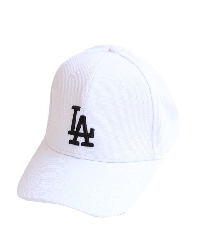 Los Angeles Baseball Dodgers White Black Write Cap - Obeezi.com