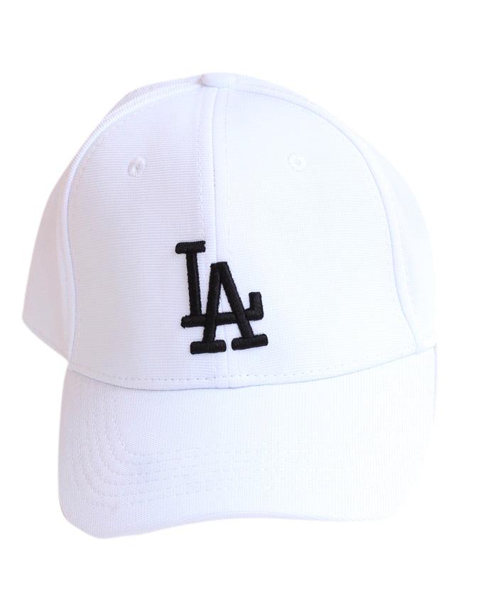 Los Angeles Baseball Dodgers White Black Write Cap - Obeezi.com