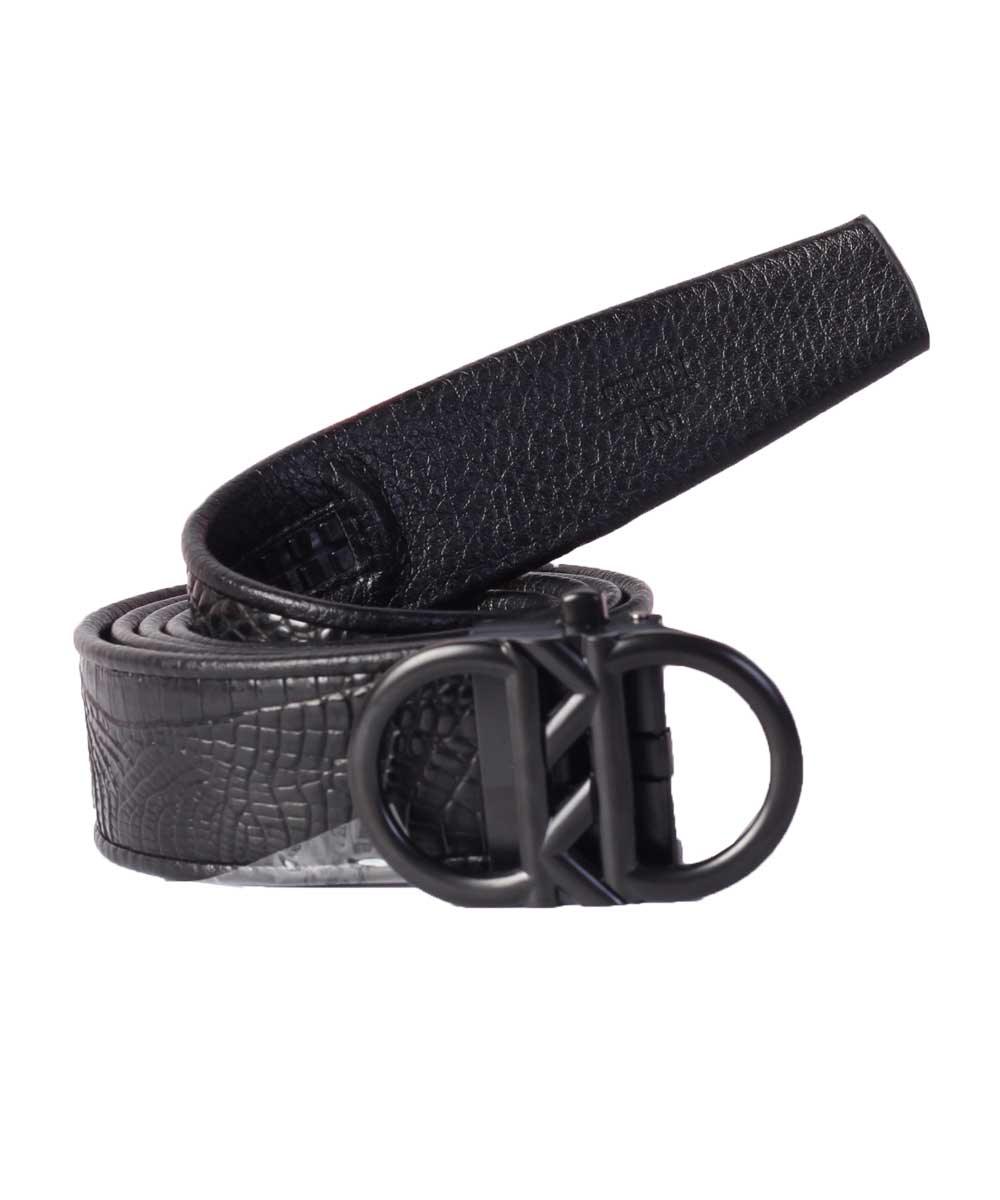 Men's seperate Black Leather Belt - Obeezi.com