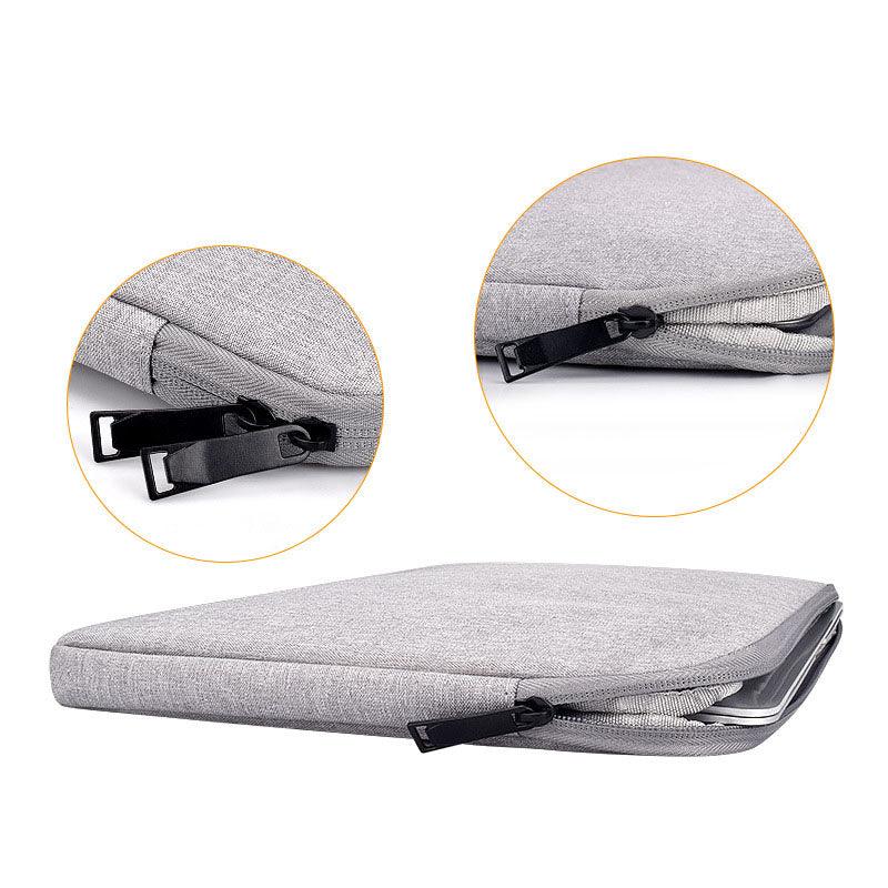 Men's Simple Oxford 2 In 1 Laptop Sleeve- Ash - Obeezi.com