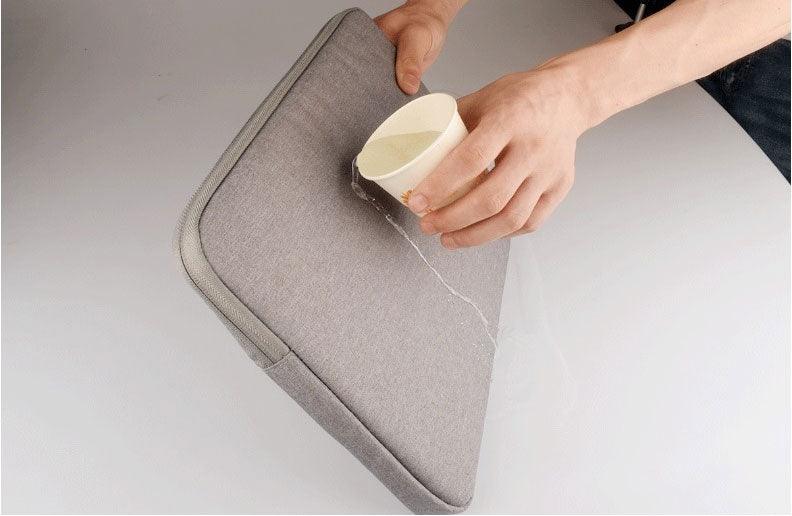 Men's Simple Oxford 2 In 1 Laptop Sleeve- Ash - Obeezi.com