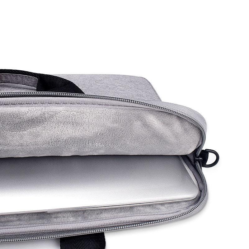 Men's Slant Zipper Briefcase Designed Ultra Light Laptop Bag-Ash - Obeezi.com