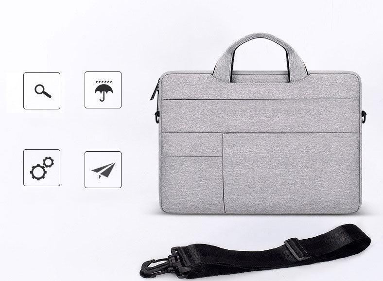 Office Travel 15.6 Inch Waterproof Custom Laptop Bag-Navy Blue - Obeezi.com