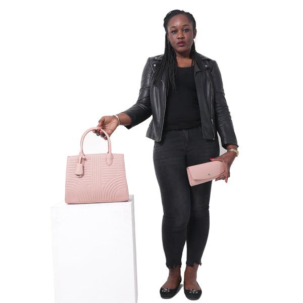 Pink Designer Fashion Women Tote handbag With purse - Obeezi.com