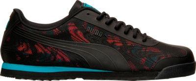 Puma Roma TK Graphic - Black/Teal/Coral - Obeezi
