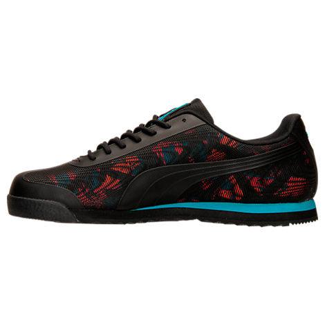 Puma Roma TK Graphic - Black/Teal/Coral - Obeezi