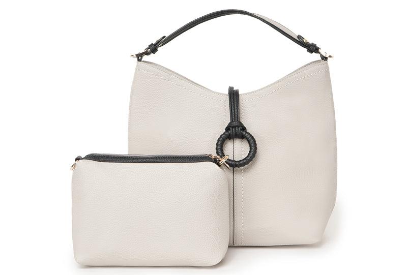 Quality Design Women's Tote Bag 2 in 1 Set Handbags-Beige - Obeezi.com