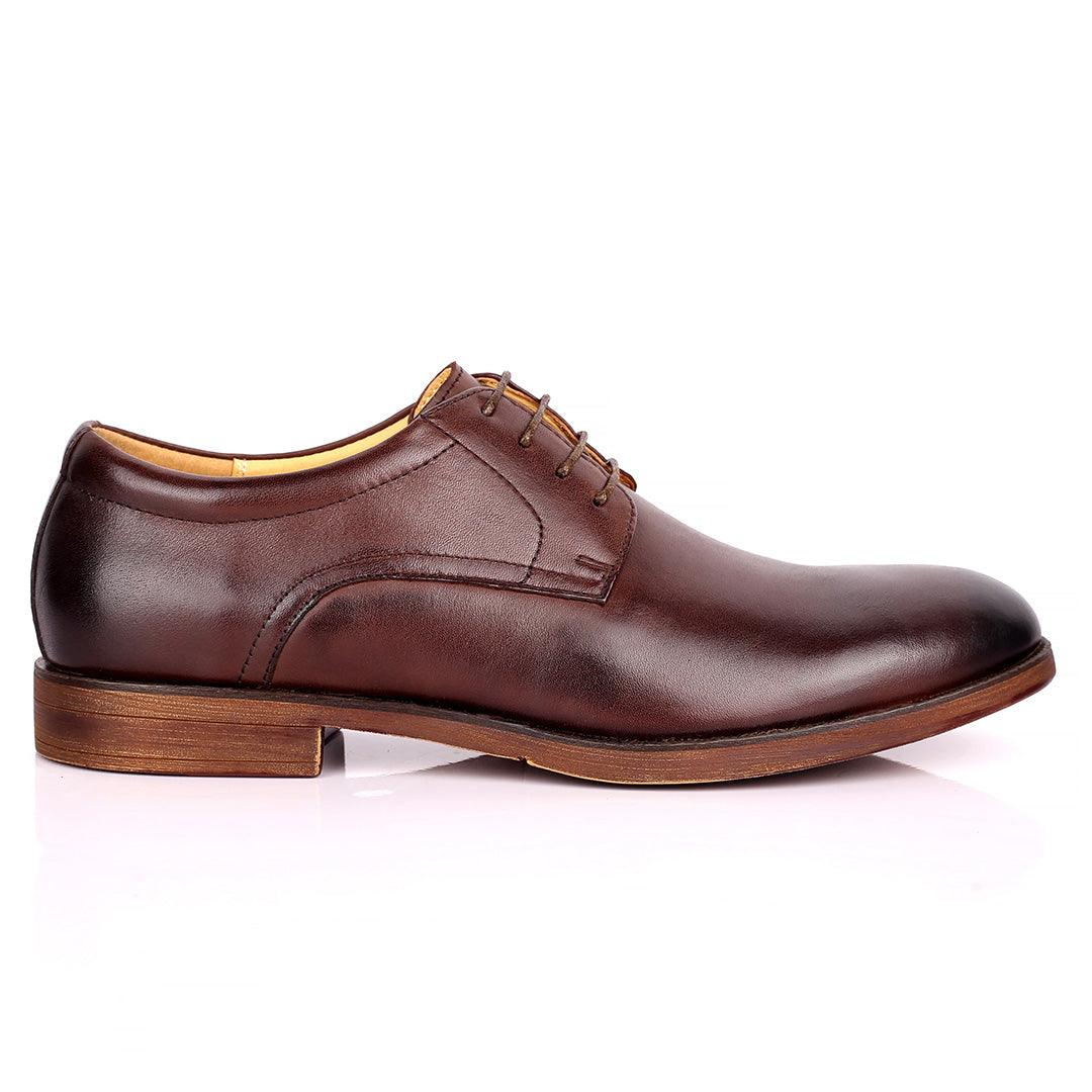 Rena Dulbecc Lace up Formal Superlative Shoe - Coffee - Obeezi.com