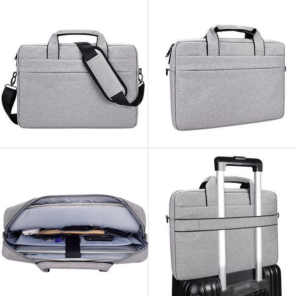 Shockproof Business Laptop Shoulder Bag- Navy Blue - Obeezi.com