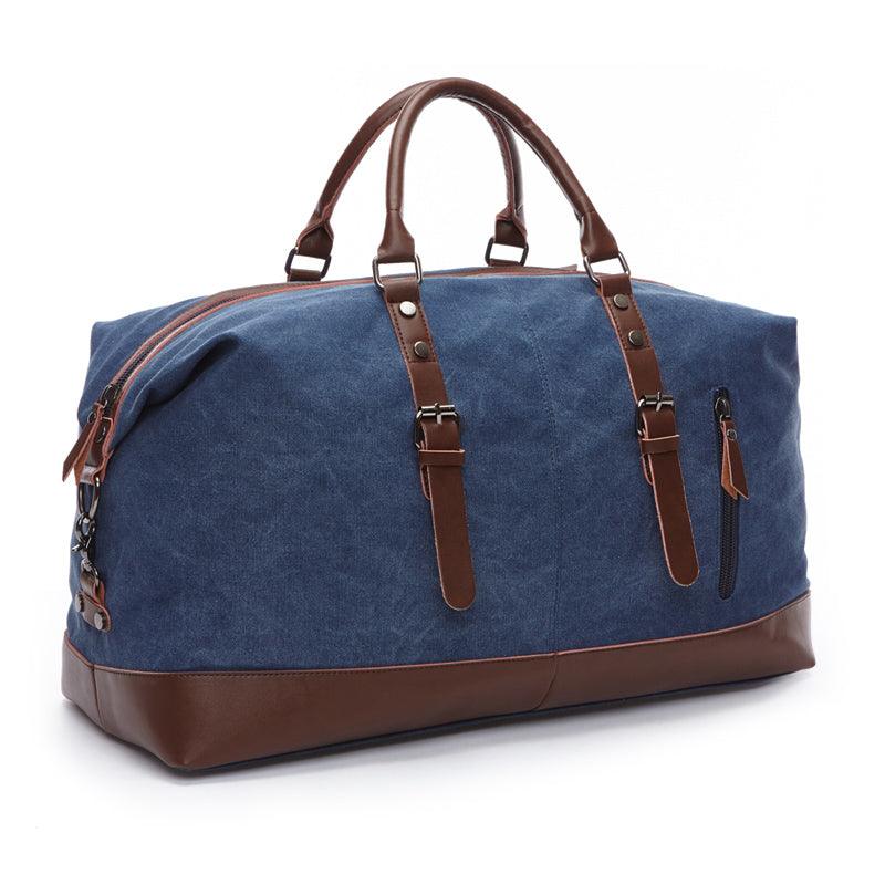 Vintage Canvas Large Capacity Weekend Tote Travel Handbag-Green - Obeezi.com