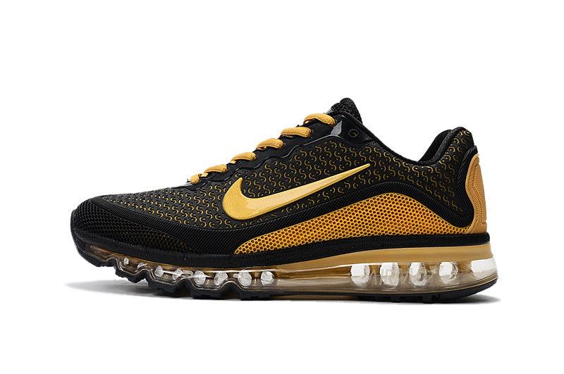 2017.5 KPU Black and Yellow Men's Running Shoes - Obeezi