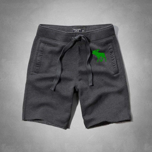 Abercrombie And Fitch Classic Ash SweatPants Joggers Green Logo Short - Obeezi