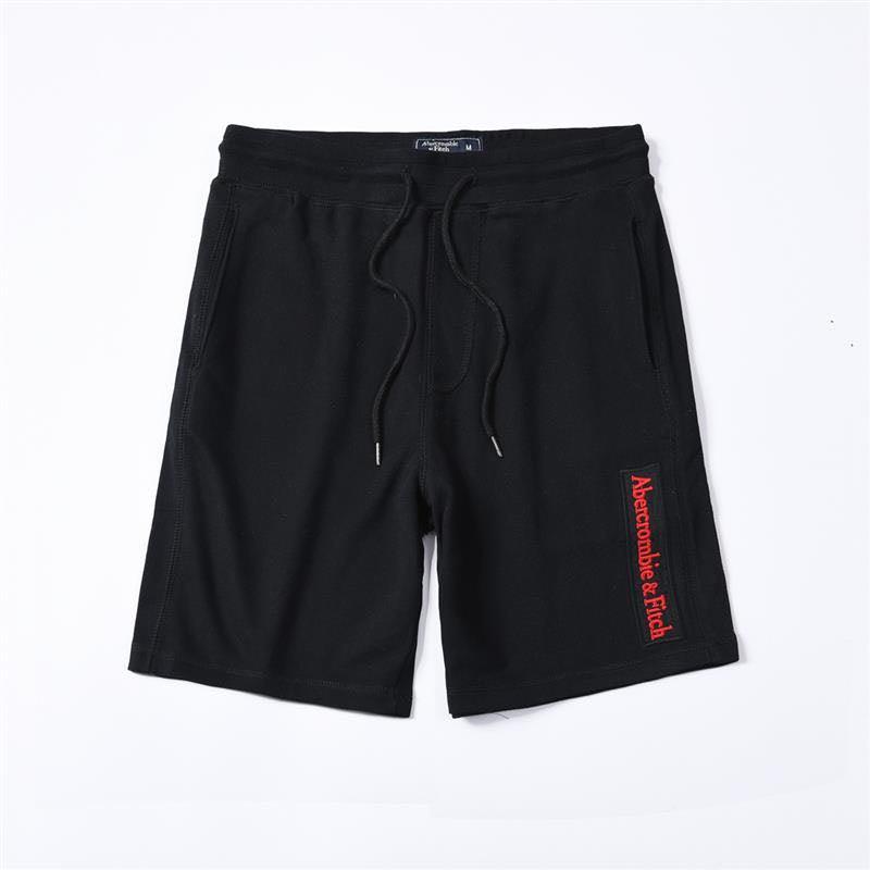 Abercrombie And Fitch Logo Embroidery Organic Cotton Shorts-Black - Obeezi
