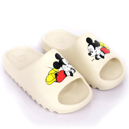 AD Mickey Mouse Slides-Cream - Obeezi.com