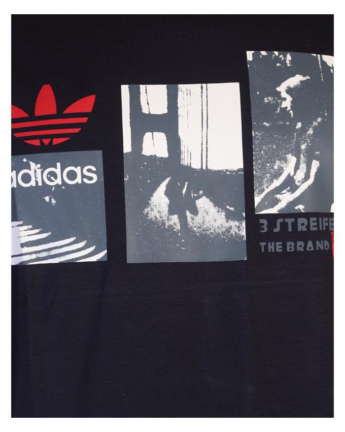 Adidas Originals Graphic Black Round Neck T-Shirt - Obeezi