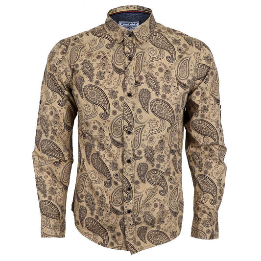 Badgley New York City Quality Finest Long Sleeve Shirt-Brown - Obeezi