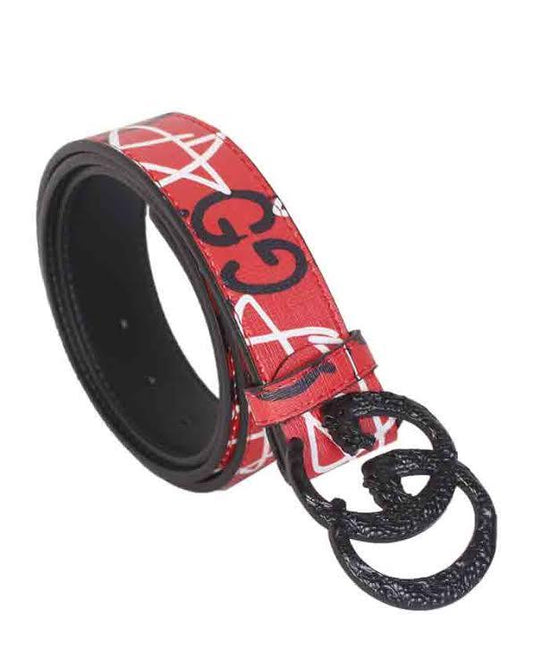 Belts With Genuine Fashion Print Black Buckle - Obeezi.com